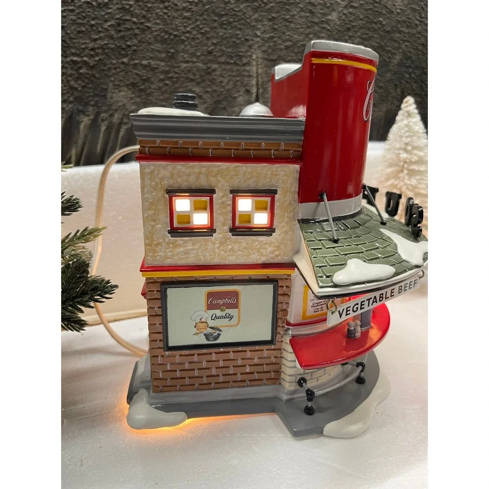 Dept 56 Snow Village CAMPBELL'S SOUP COUNTER & M'm M'm GOOD Accessory 56.55309